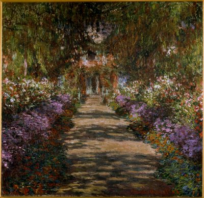O alelo no jardim de Giverny de Claude Monet
