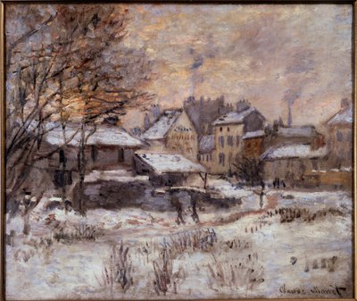 Argenteuil sob a neve de Claude Monet
