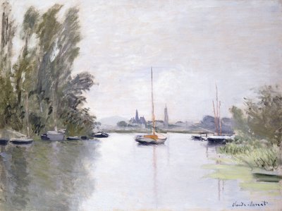 Argenteuil, vista do braço pequeno do Sena, 1872 de Claude Monet