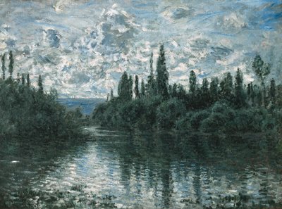 Braço do Sena perto de Vétheuil, 1878. de Claude Monet
