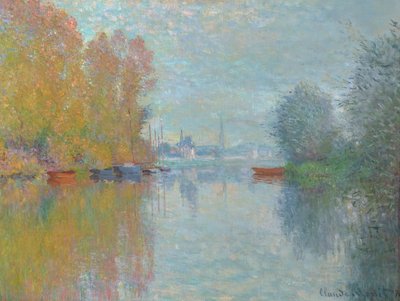 outono no Sena, Argenteuil 1873 (óleo sobre tela) de Claude Monet