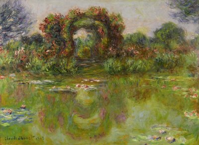 Lago dos Lírios de Água, Les Rosiers, 1913 de Claude Monet
