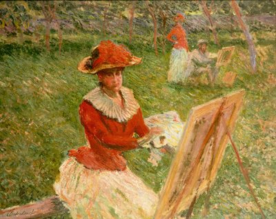 Pintura de Blanche Hoschede, 1892 de Claude Monet