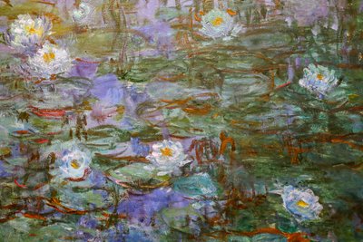 Nenúfares Azuis (detalhe) de Claude Monet
