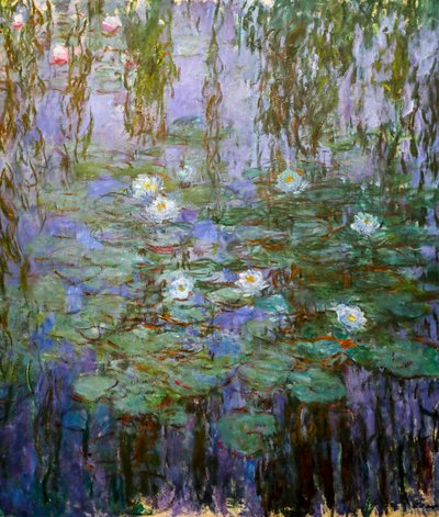 Nenúfares Azuis (detalhe) de Claude Monet