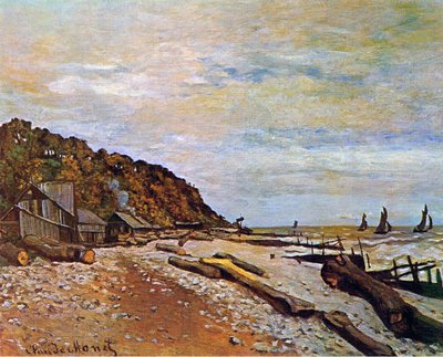 Estaleiro perto de Honfleur, 1864 de Claude Monet