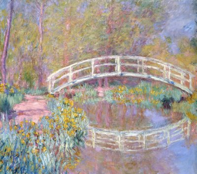 Ponte no jardim de Monet, 1895-96 de Claude Monet