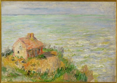 Cabine aduaneira, efeito da tarde de Claude Monet