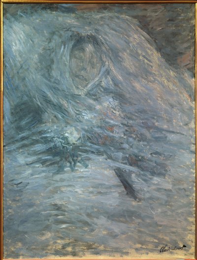 Camille no seu leito de morte (a primeira esposa do artista 1847-1879) de Claude Monet