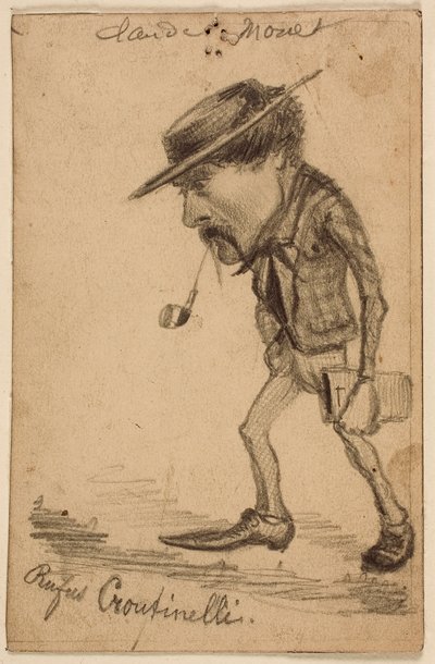 Caricatura de Henri Cassinelli (“Rufus Crotinelli”) de Claude Monet