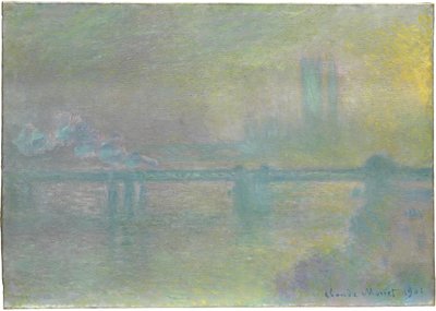 Ponte de Charing Cross, Londres, 1901 de Claude Monet