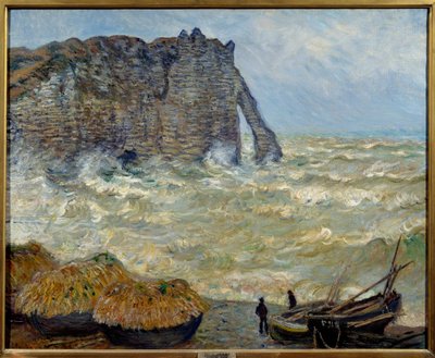Penhasco em Etretat de Claude Monet