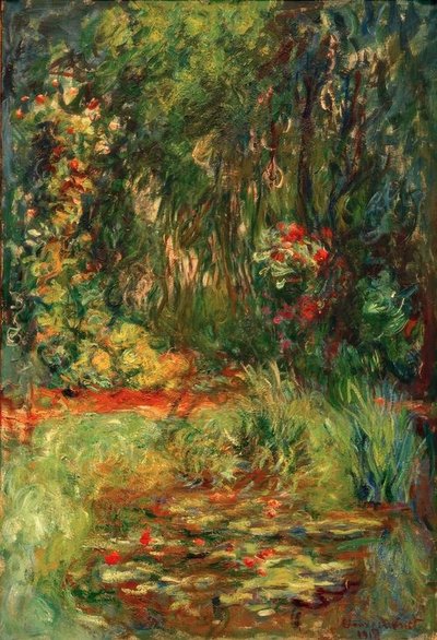 Canto da piscina com nenúfares de Claude Monet