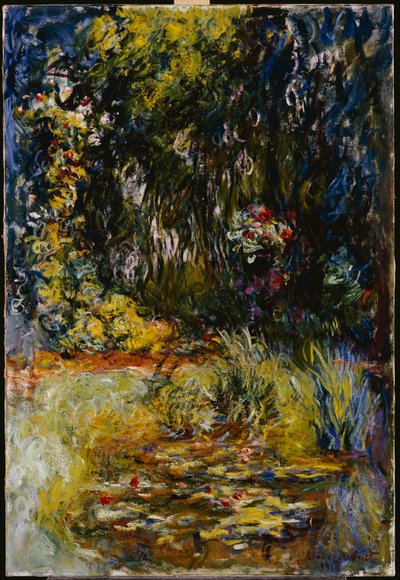 Canto de um lago com nenúfares, 1918 de Claude Monet