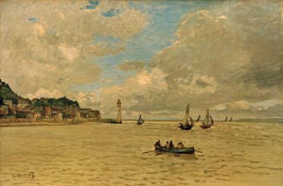 O farol de Honfleur de Claude Monet