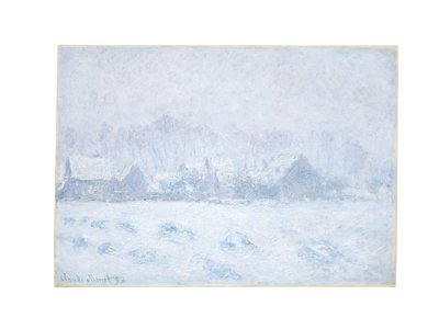 Efeito de neve em Giverny, 1893 de Claude Monet