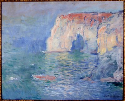 Etretat, la manneporte, refllets on the water Pintura de Claude Monet (1840-1926) 1885 Sol. 0,65x0,81 m Paris, musee d