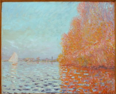 Paisagem do rio, outono de Claude Monet