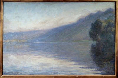 Fog sur la Seine a Port Villiez Pintura de Claude Monet (1840-1926) 1894 Sol. 0,66x1,05 m Rouen, musee des Beaux Arts - Névoa no Sena em Port Villiez. Pintura de Claude Monet (1840-1926) de Claude Monet