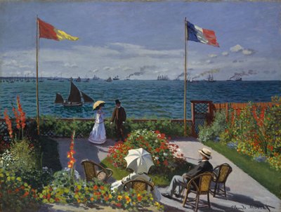 Jardim em Sainte-Adresse de Claude Monet