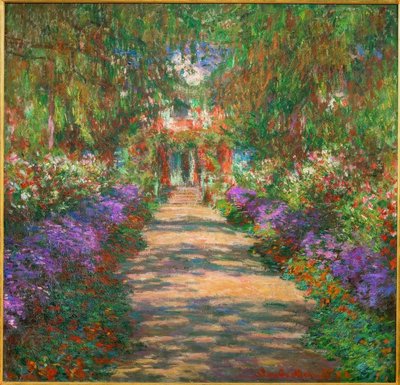 Jardim em Giverny de Claude Monet