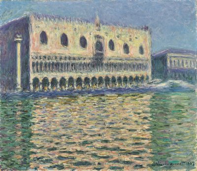 Alemão: O Palácio Ducal em Veneza de Claude Monet