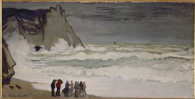 Grosse mer a Etretat (óleo sobre tela) de Claude Monet