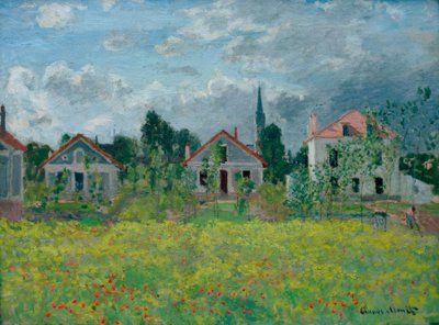 Casas em Argenteuil de Claude Monet