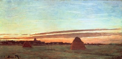 Montes de feno em Chailly, 1865 de Claude Monet