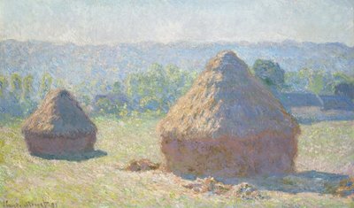 Monte de feno, final do verão de Claude Monet
