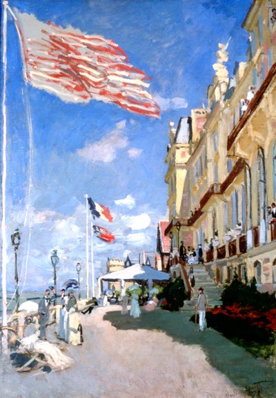 Hotel des Roches Noires, Trouville, 1870 de Claude Monet