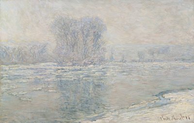 Gelo, efeito branco Cubos de gelo, efeito branco, 1893 de Claude Monet