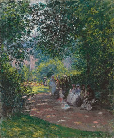 Em Monceau Park, 1878 de Claude Monet