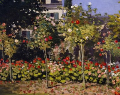 Jardim em flor de Claude Monet