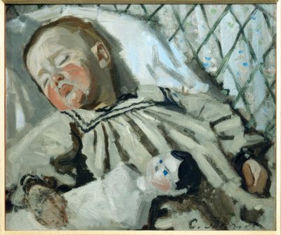 Jean Monet adormecido de Claude Monet