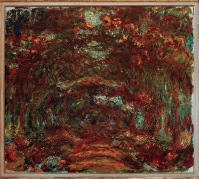 O Beco dos Rosiers (Die Rosenallee) de Claude Monet