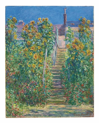 A escada em Vétheuil de Claude Monet