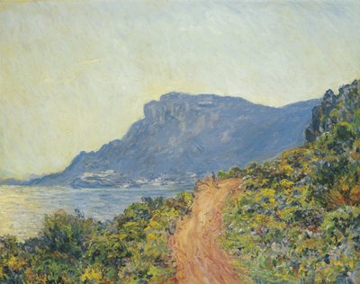 La Corniche perto de Mônaco, 1884 de Claude Monet