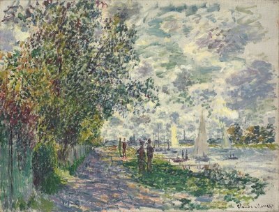 O banco de Petit-Gennevilliers, 1875 de Claude Monet
