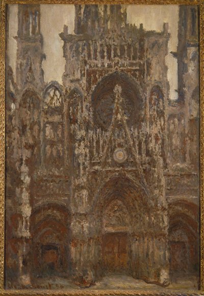 Die Kathedrale von Rouen: Harmonie in Braun von Claude Monet