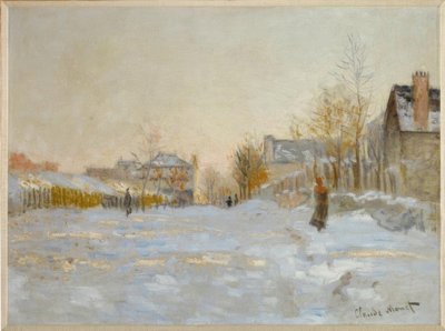A neve em Argenteuil de Claude Monet