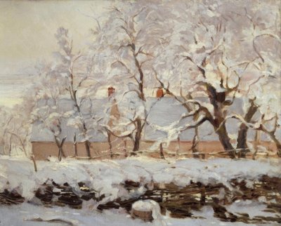 La pie (A pega) de Claude Monet