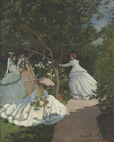Senhoras no jardim de Claude Monet