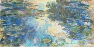 A lagoa do lírio de água de Claude Monet