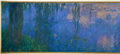 Lírio d&39;água com salgueiro, salgueiro da manhã de Claude Monet