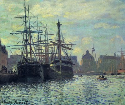 Le Bassin du Commerce, Le Havre de Claude Monet