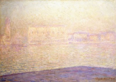 O Palácio Ducal visto de São Jorge Maior, 1908 de Claude Monet