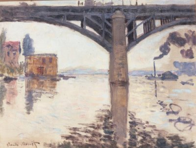 A ponte rodoviária de Argenteuil de Claude Monet
