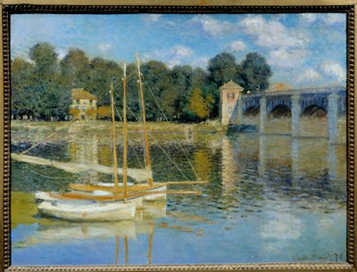 A Pintura da Ponte Argenteuil de Claude Monet (1840-1926) de Claude Monet