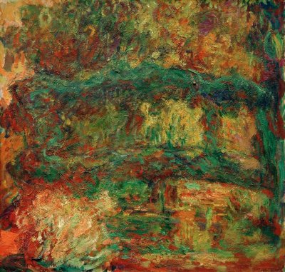 A ponte japonesa (nenúfares, ponte japonesa) de Claude Monet
